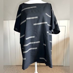 UZI NYC Black Broken Line Tunic